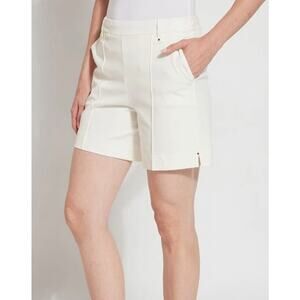 Lysse Amanda Stretch Women's Twill Shorts Size XL Off White Style 3146